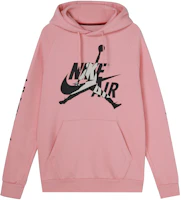 Jordan Jumpman Classics Pink Fleece Pullover Hoodie BV6011-648 Jordan Jumpman Classics Pink Fleece Pullover Hoodie BV6011-648