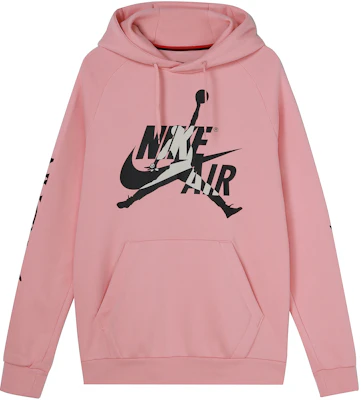 Jordan Jumpman Classics Pink Fleece Pullover Hoodie BV6011-648 Order Jordan Jumpman Classics Pink Fleece Pullover Hoodie BV6011-648