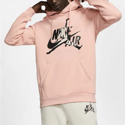 Jordan Jumpman Classics Pink Fleece Pullover Hoodie BV6011-648 Details for Jordan Jumpman Classics Pink Fleece Pullover Hoodie BV6011-648