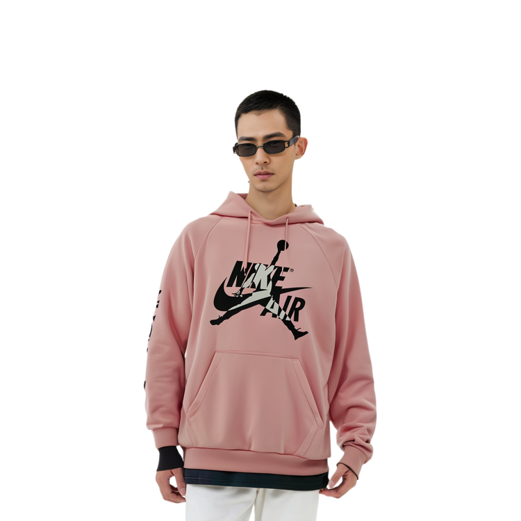 Sizing Jordan Jumpman Classics Pink Fleece Pullover Hoodie BV6011-648