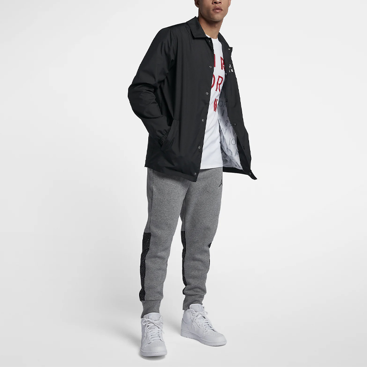 Lookbook 喬丹Jumpman教練夾克黑色版 AJ6796-010