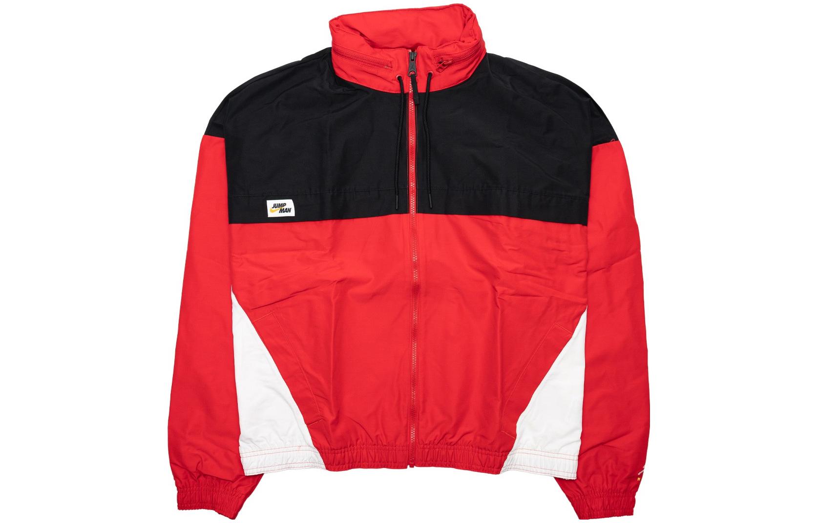 Jordan Jumpman Colorblock Hoodie Zip Jacket Red Mens Long Sleeve Fashion DA7172-687