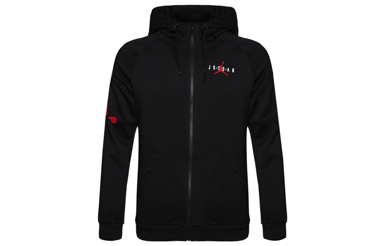Jordan Jumpman Fleece Hoodie Zip-Up Jacket Black AH6241-011 圖 2