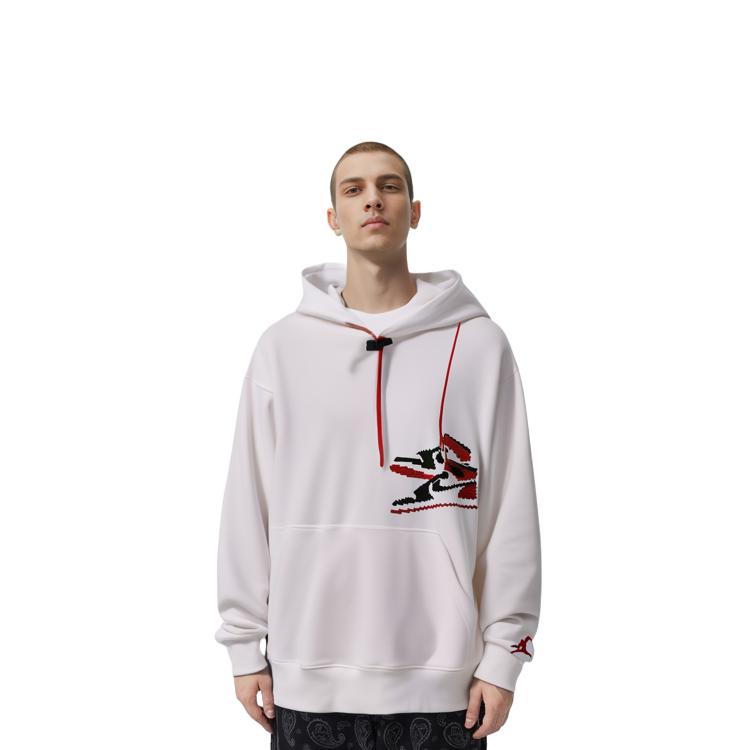 Jordan Jumpman Holiday White Pullover Hoodie Casual Sportswear CT3458-100 圖 7