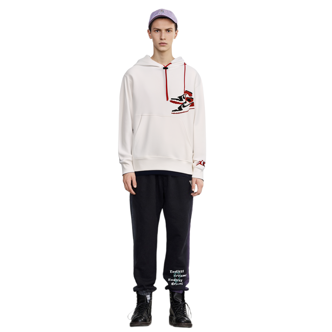Jordan Jumpman Holiday White Pullover Hoodie Casual Sportswear CT3458-100 圖 8