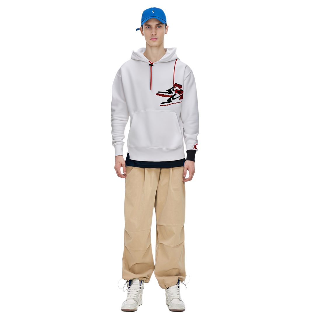 Jordan Jumpman Holiday White Pullover Hoodie Casual Sportswear CT3458-100 圖 9