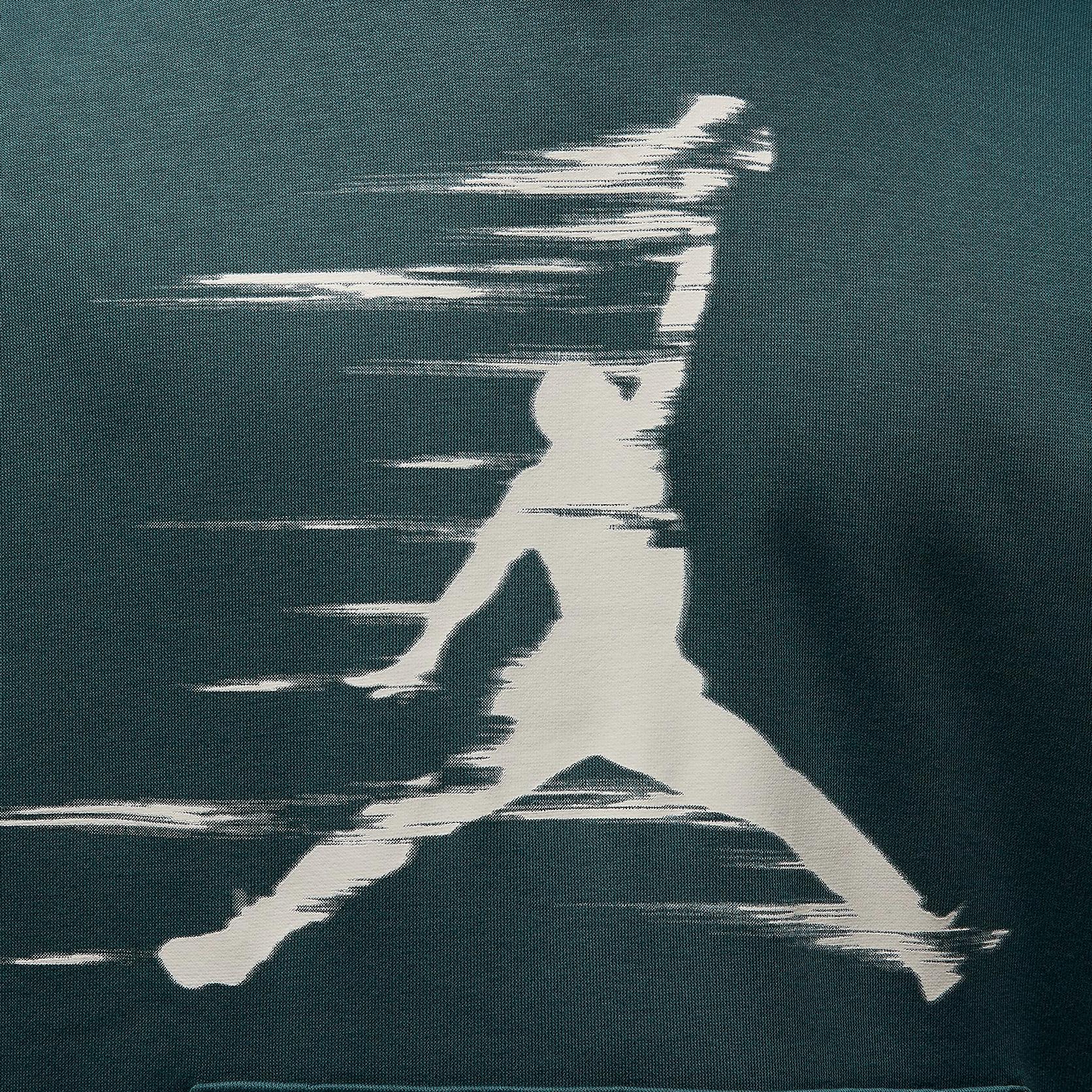 Jordan Jumpman MVP Fleece Pullover Hoodie Oxidized Green Unisex Lightweight FV7227-366 圖 6