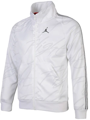 Jordan Jumpman White Printed Knit Utility Jacket Casual Wear AR4461-100 Shop Jordan Jumpman White Printed Knit Utility Jacket Casual Wear AR4461-100