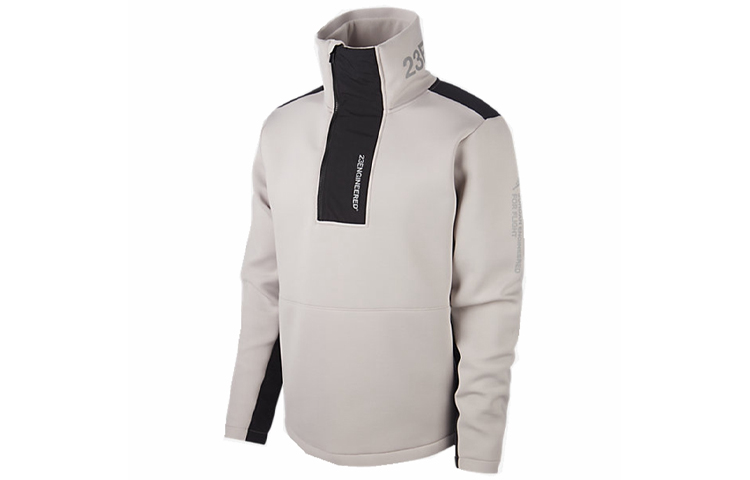 Jordan Knit Colorblock Half-Zip Sweatshirt Gray BQ5738-210