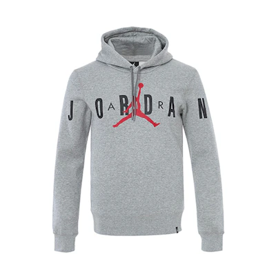 Jordan Knit Logo Fleece Pullover Hoodie Grey 834372-063