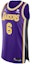 Buy Jordan Lakers LeBron James Striped Logo Basketball Jersey Purple Mens. DB3484-506