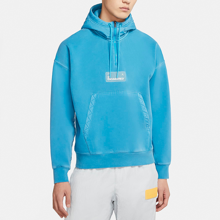 Purchase Jordan Laser Blue Half-Zip Pullover Hoodie Casual Woven Knit CK9037-446