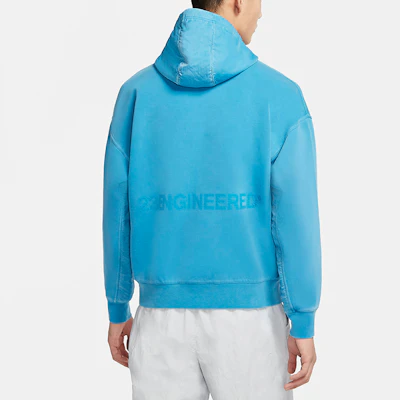 Jordan Laser Blue Half-Zip Pullover Hoodie Casual Woven Knit CK9037-446 Details for Jordan Laser Blue Half-Zip Pullover Hoodie Casual Woven Knit CK9037-446