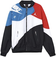 Jordan Legacy AJ4 Lightweight Logo Print Colorblock Jacket Floral CQ8308-010 Jordan Legacy AJ4 Lightweight Logo Print Colorblock Jacket Floral CQ8308-010
