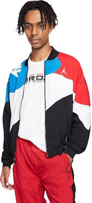 乔丹Legacy AJ4轻便印花拼色夹克花卉款 CQ8308-010 Shop 乔丹Legacy AJ4轻便印花拼色夹克花卉款 CQ8308-010