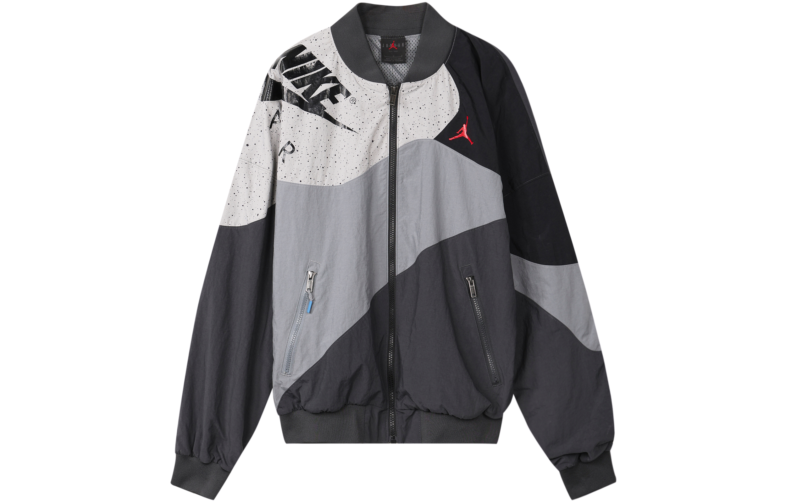 Jordan Legacy AJ4 Lightweight Logo Print Jacket Men’s Smoke Grey CQ8308-070