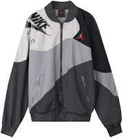 Jordan Legacy AJ4 Lightweight Logo Print Jacket Men’s Smoke Grey CQ8308-070 Jordan Legacy AJ4 Lightweight Logo Print Jacket Men’s Smoke Grey CQ8308-070