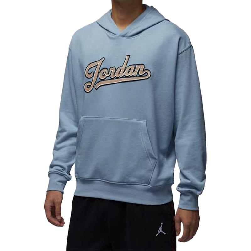 Jordan Letter Embroidered Retro Hoodie Unisex - Sky Blue FN4614-436
