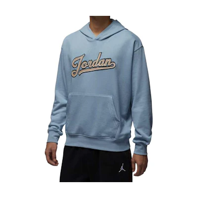 Jordan Letter Embroidered Retro Hoodie Unisex - Sky Blue FN4614-436