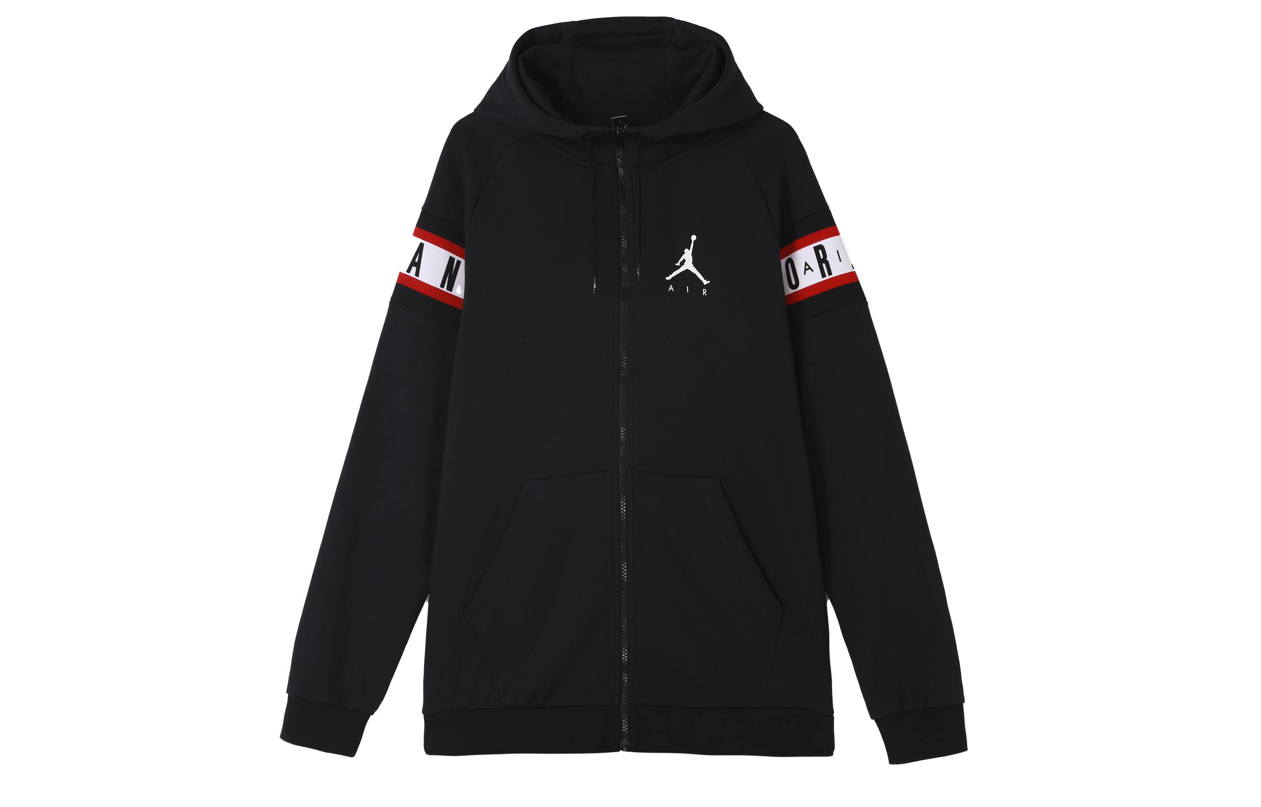 Jordan Letter Logo Printed Hoodie Jacket Black - Fall Season CU2775-010