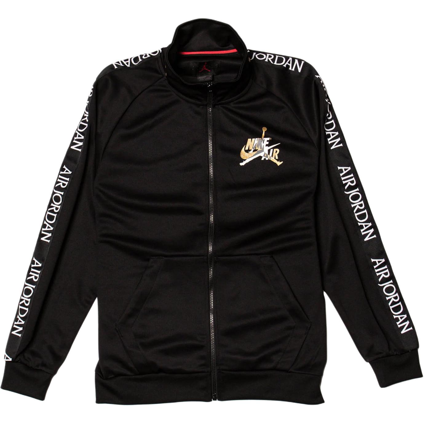 Jordan Letter Logo Stand-Up Collar Jacket Black CT9414-011