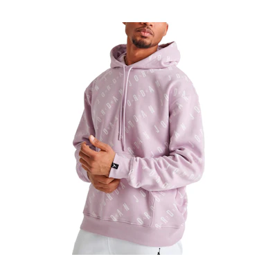 Jordan Letter Print Pink Hoodie Long Sleeve DV7640-576