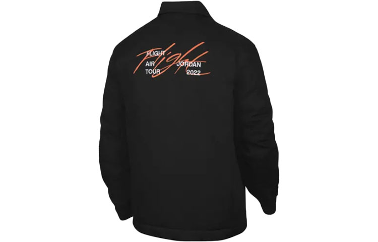 Lookbook 乔丹字母印花拉链夹克 黑色 DJ0239-010