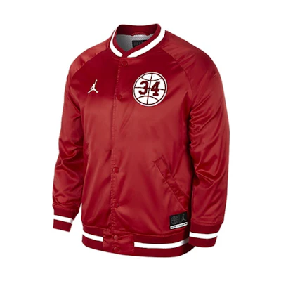 Jordan Lightweight Mesh Baseball Jacket Ray Allen #34 Red Back to School Edition AR1170-688