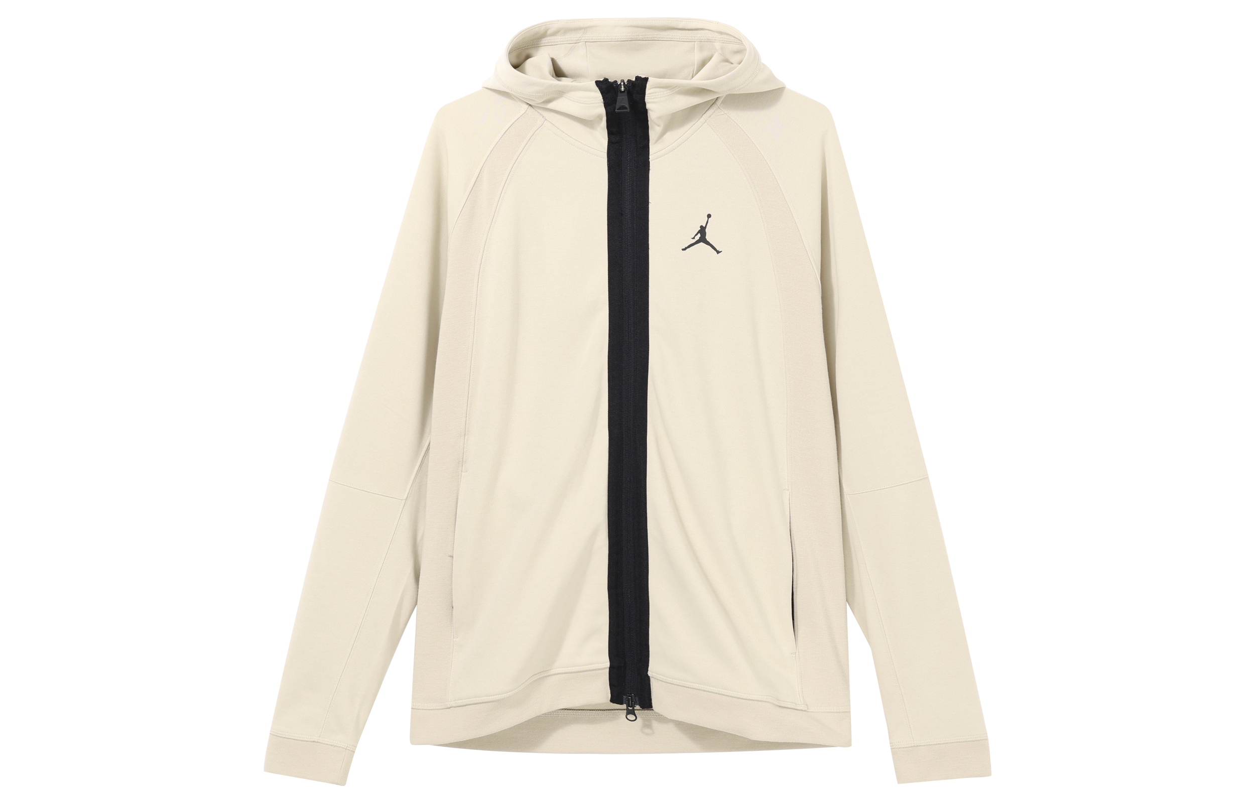 Jordan Logo Beige Full-Zip Hoodie Sweatshirt for Men DQ7324-206 圖 2