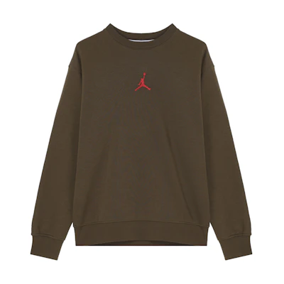 Jordan Logo Cartoon Graphic Long-Sleeve Sweatshirt Olive Green () HV1750-366