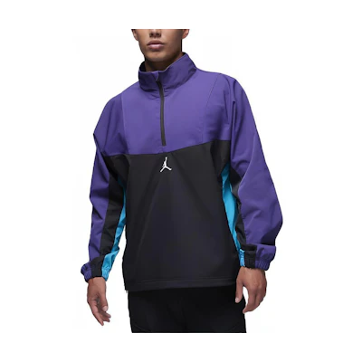 Jordan Logo Colorblock Half-Zip Pullover Sweatshirt DZ0553-502