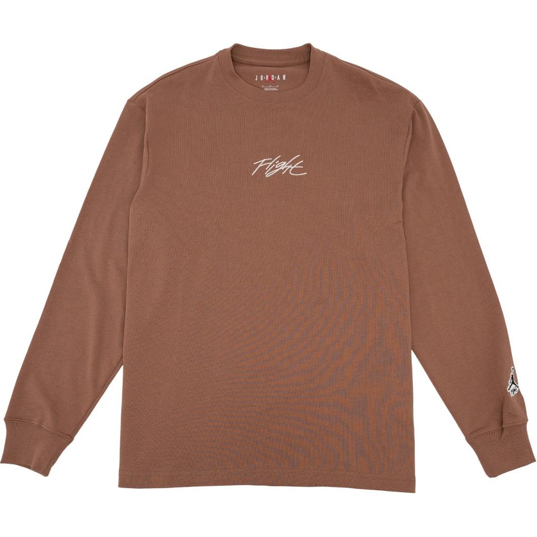 Jordan Logo Crewneck Pullover Sweatshirt Brown () DN4427-256