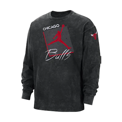 Jordan Logo Crewneck Sweatshirt Black Long Sleeve DV5739-010