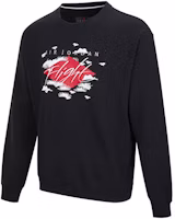 Jordan Logo Embroidered Crewneck Sweatshirt Black - DH9036-010 Jordan Logo Embroidered Crewneck Sweatshirt Black - DH9036-010