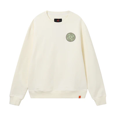 Jordan Logo Embroidered Crewneck Sweatshirt Off-White FJ1321-163