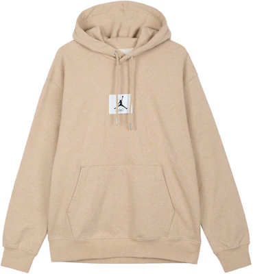 Jordan Logo Embroidered Drawstring Hoodie Loose Fit Khaki DQ7339-201 Buy Jordan Logo Embroidered Drawstring Hoodie Loose Fit Khaki DQ7339-201