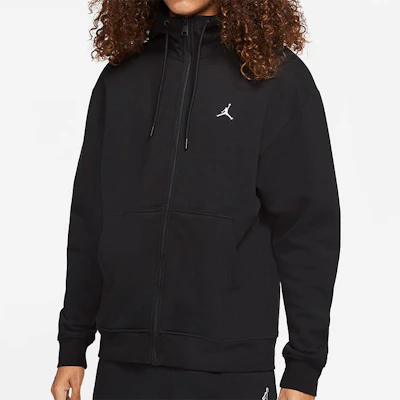 乔丹刺绣标志冬季黑色羊毛连帽夹克 DA9811-010 Shop 乔丹刺绣标志冬季黑色羊毛连帽夹克 DA9811-010
