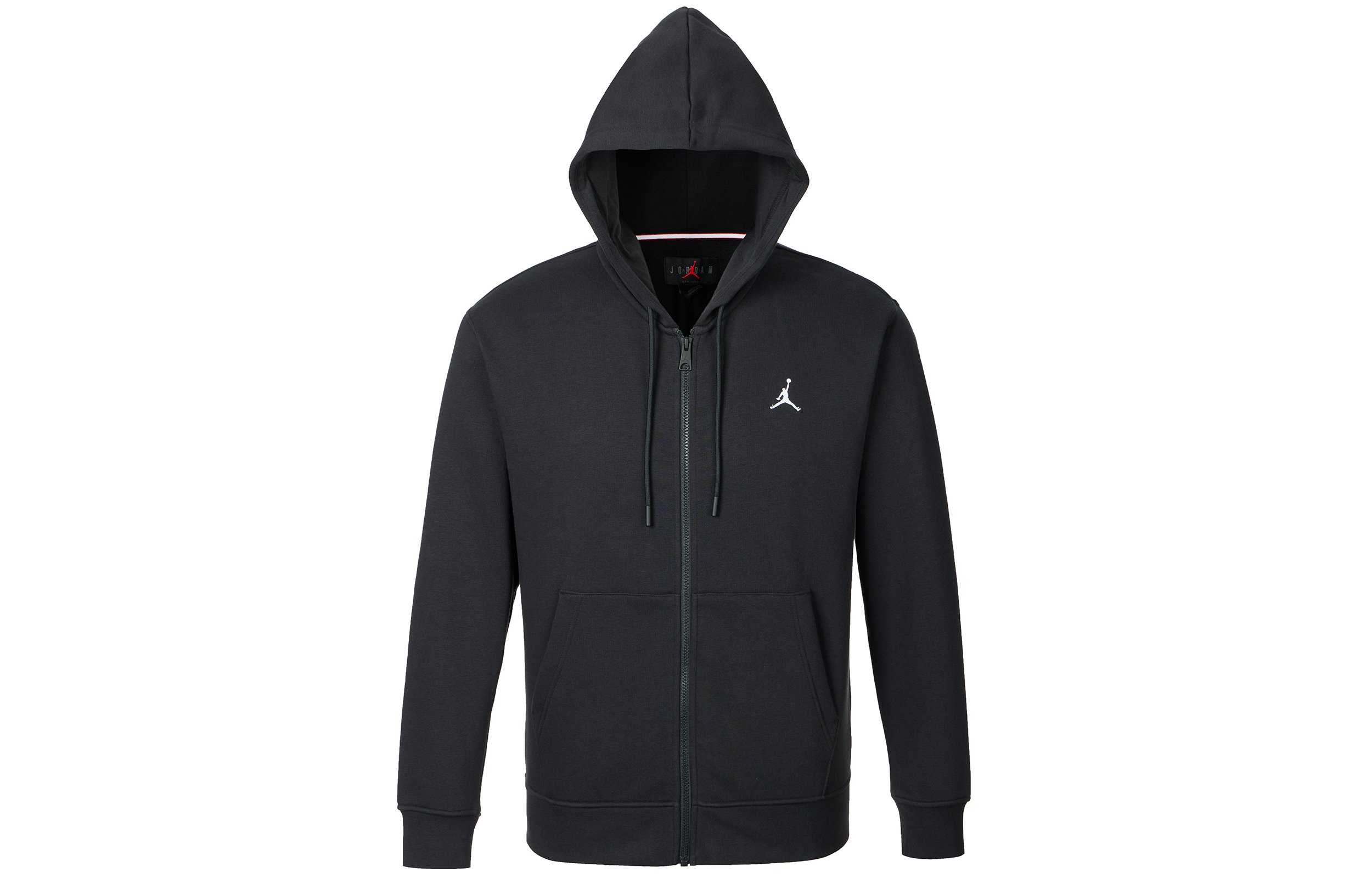 Jordan Logo Embroidered Full-Zip Hoodie Jacket Black () FJ7772-010