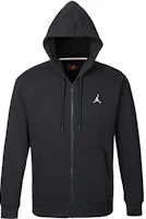 Jordan Logo Embroidered Full-Zip Hoodie Jacket Black () FJ7772-010 Jordan Logo Embroidered Full-Zip Hoodie Jacket Black () FJ7772-010