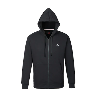 Jordan Logo Embroidered Full-Zip Hoodie Jacket Black () FJ7772-010