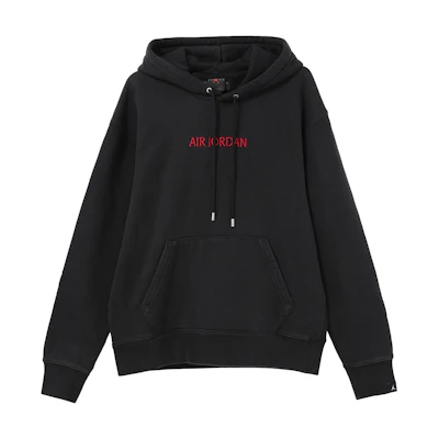 Jordan Logo Graphic Drawstring Hoodie Black () DV6464-010