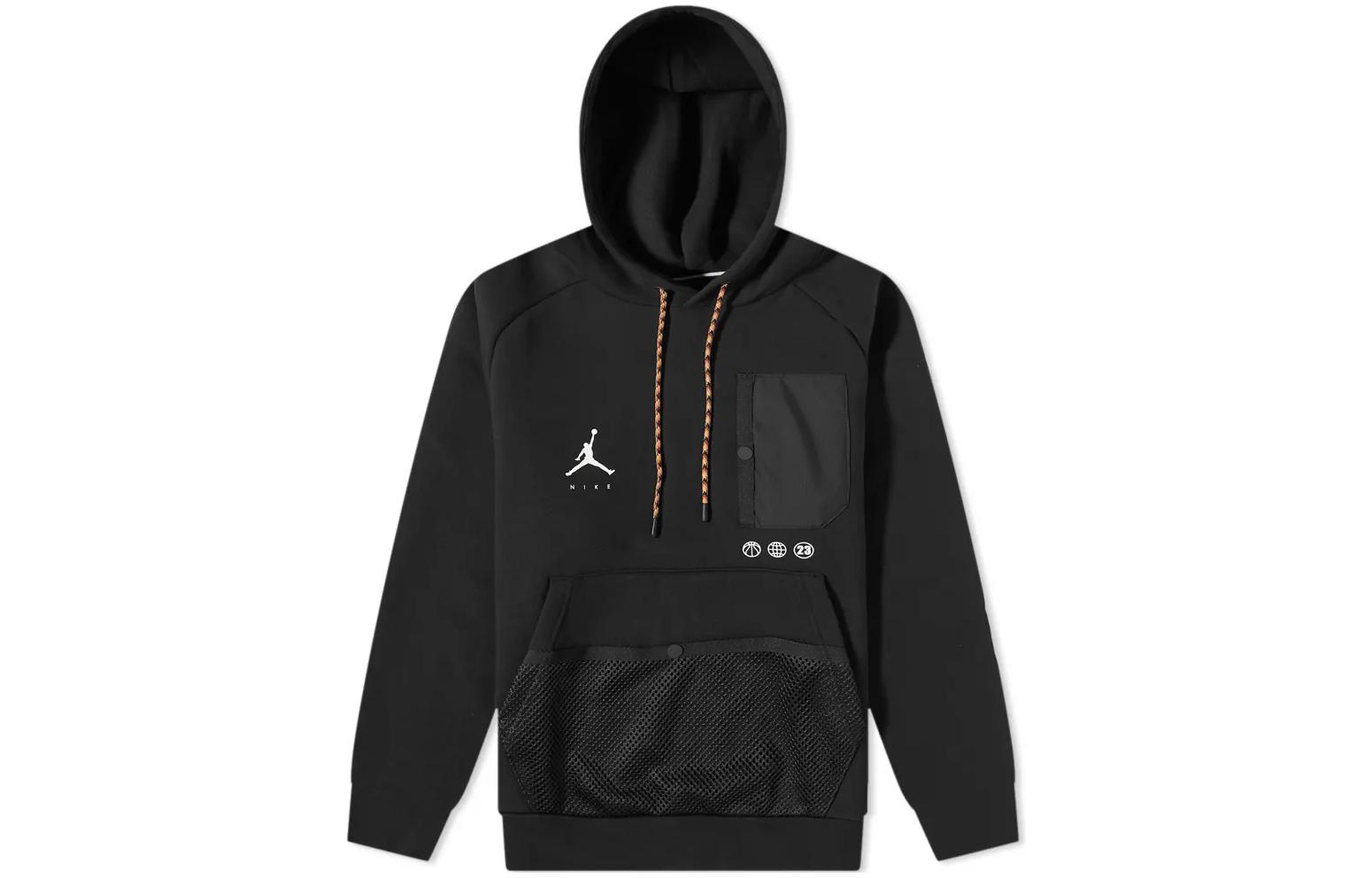 Jordan Logo Graphic Hoodie Pullover Black DJ0258-010