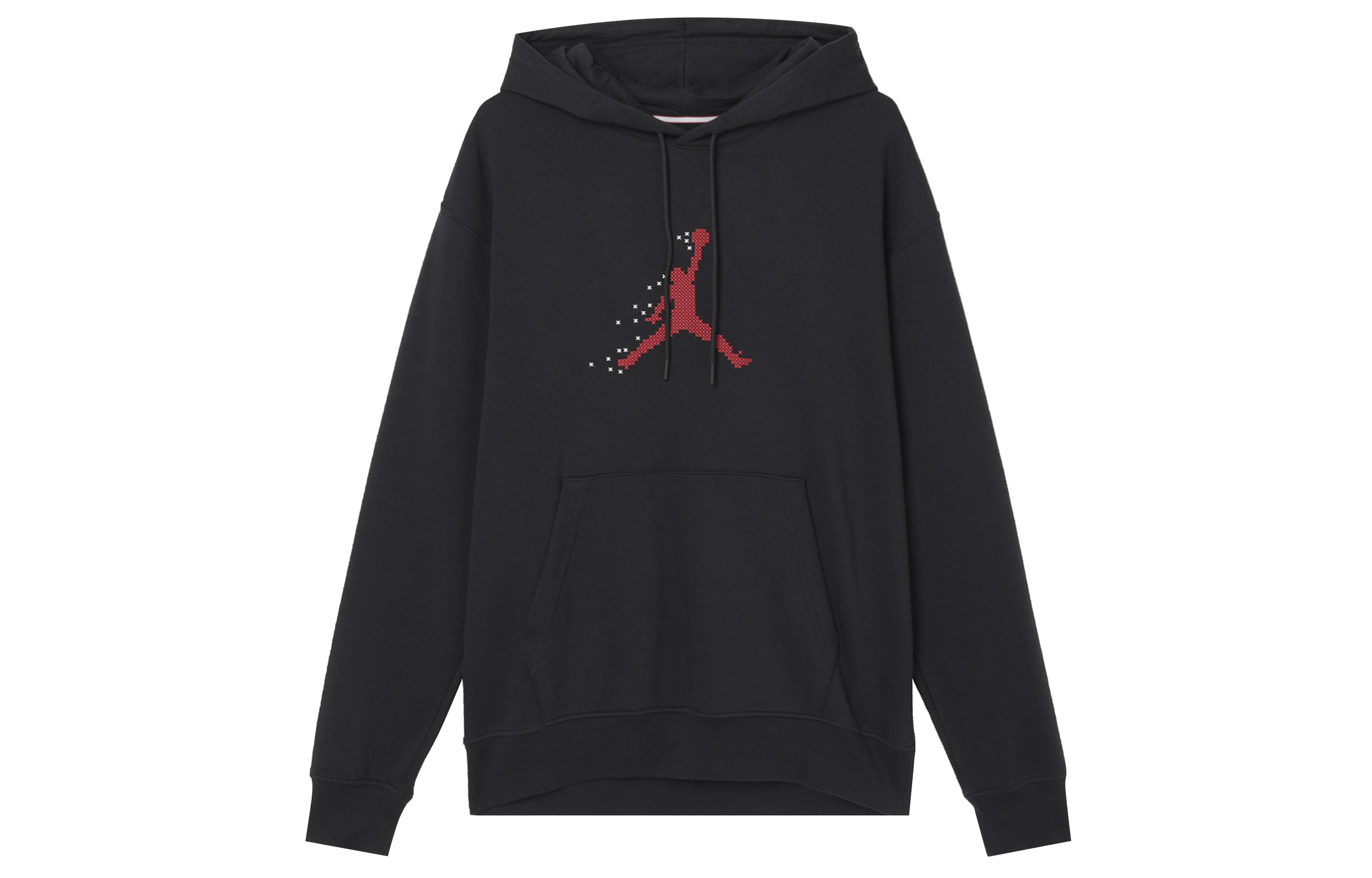 Jordan Logo Graphic Hoodie Retro Style Black FD7466-010