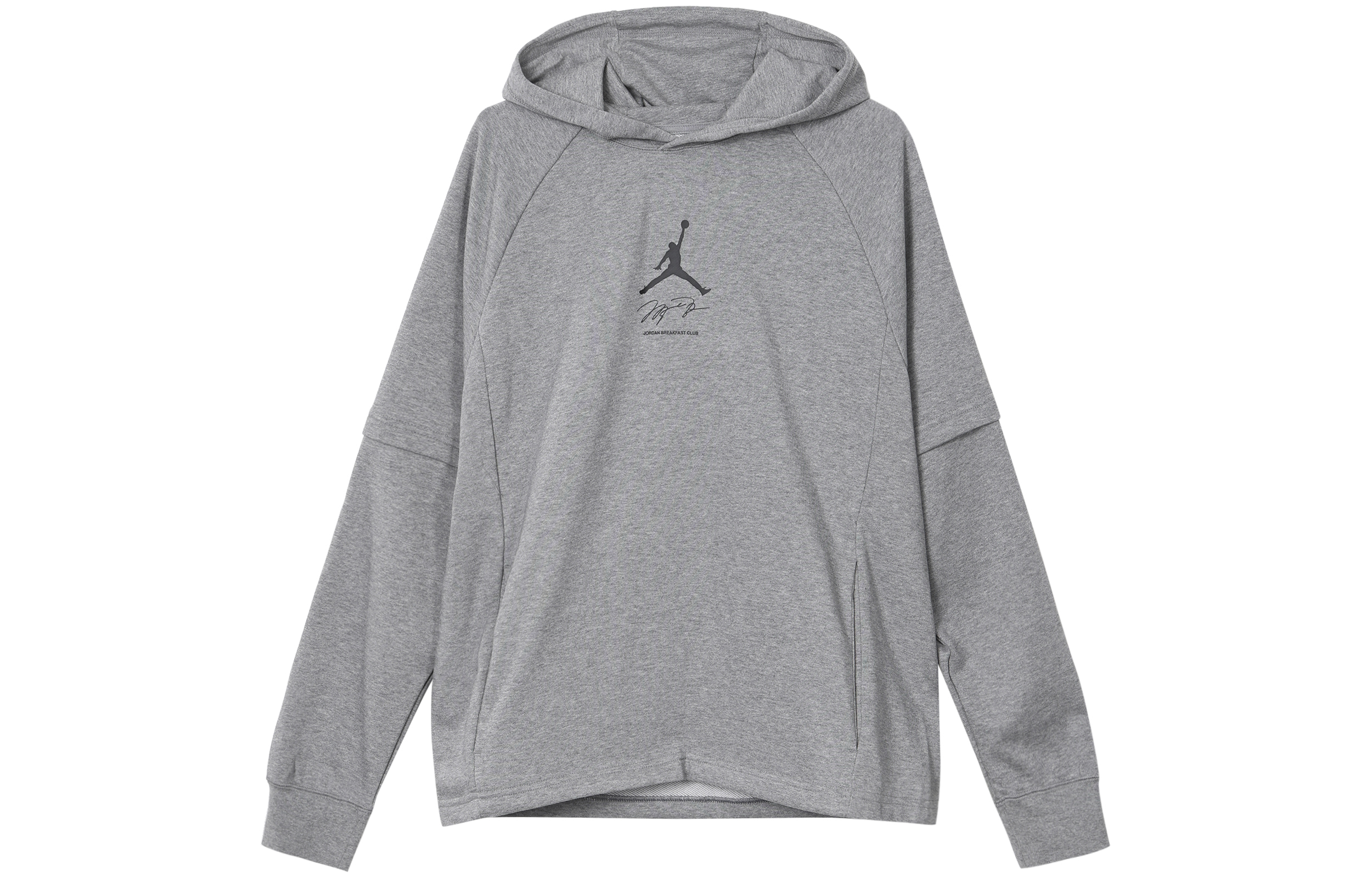 Jordan Logo Graphic Pullover Hoodie Grey DV9782-091