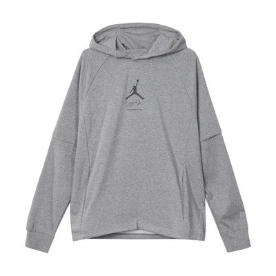 Jordan Logo Graphic Pullover Hoodie Grey DV9782-091