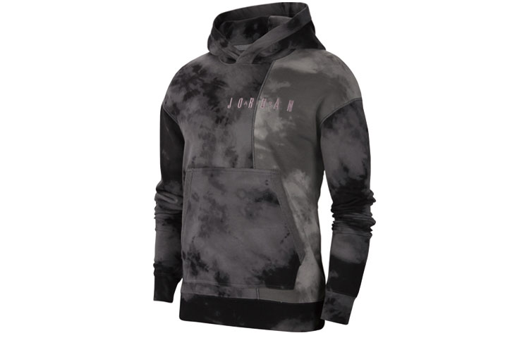 Jordan Logo Graphic Pullover Hoodie Smoke Grey Long Sleeve CJ0227-084
