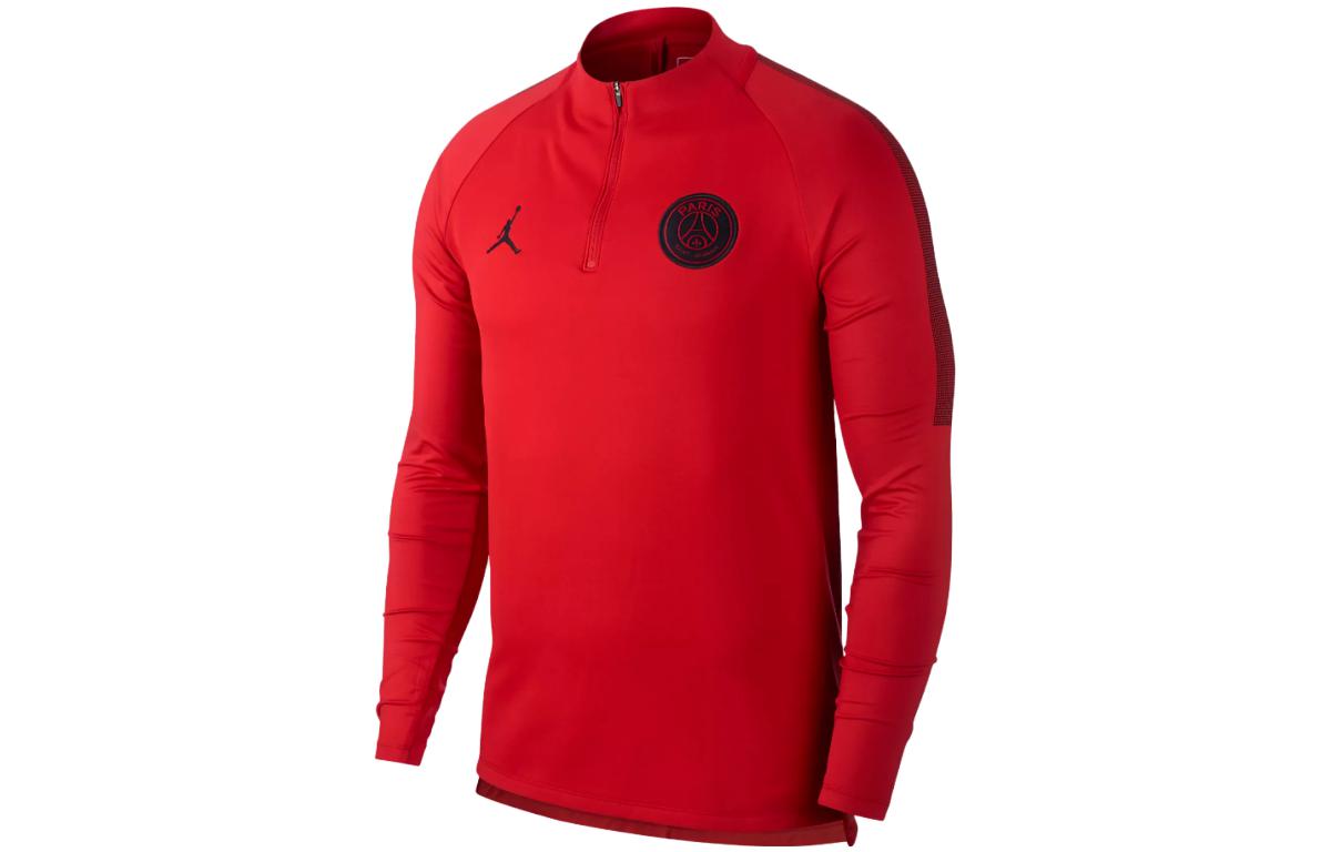 Jordan Logo High-Neck Long-Sleeve Jacket Red AQ0956-657