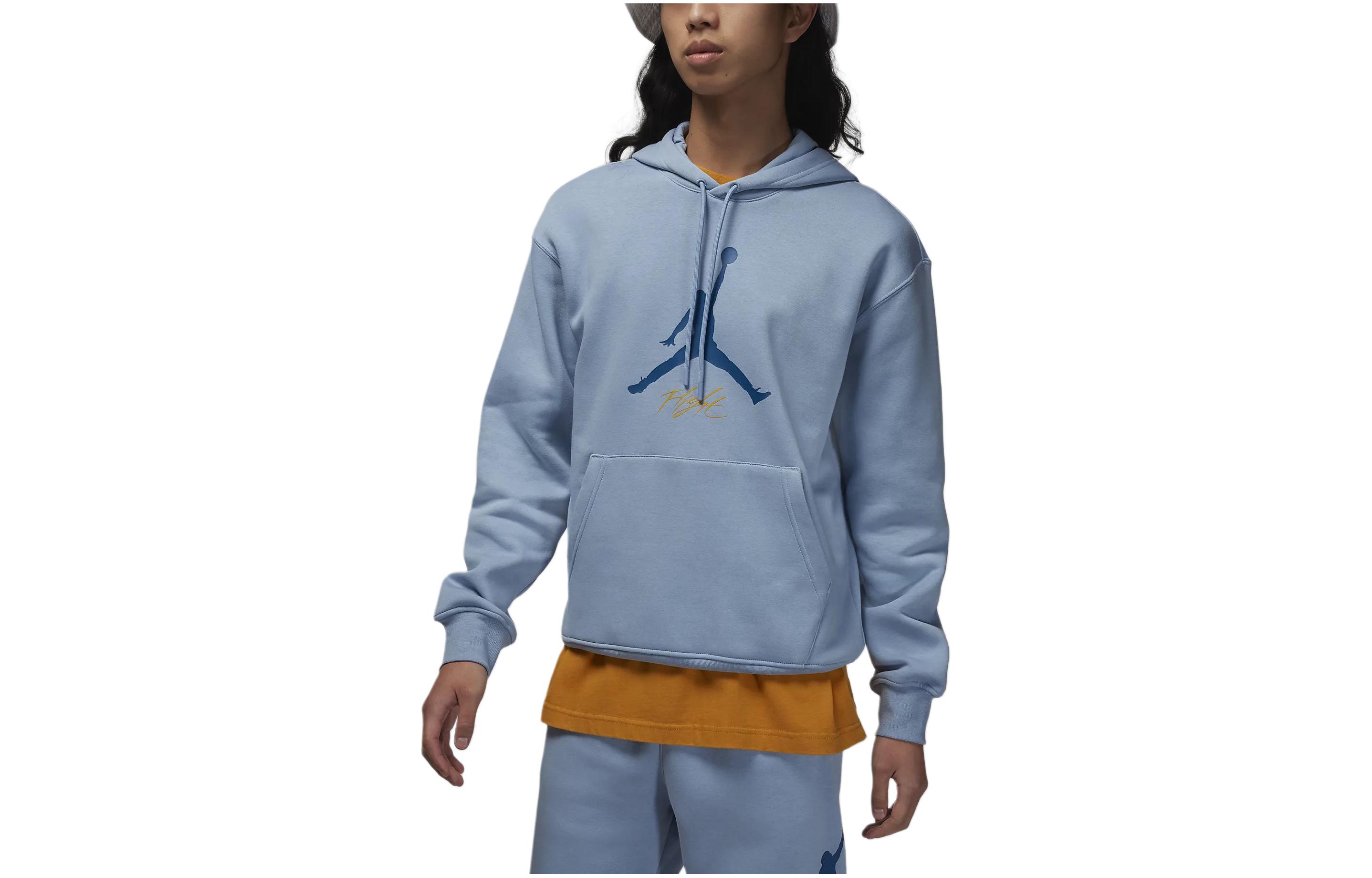 Jordan Logo Hoodie Pullover Long Sleeve Blue FD7546-436