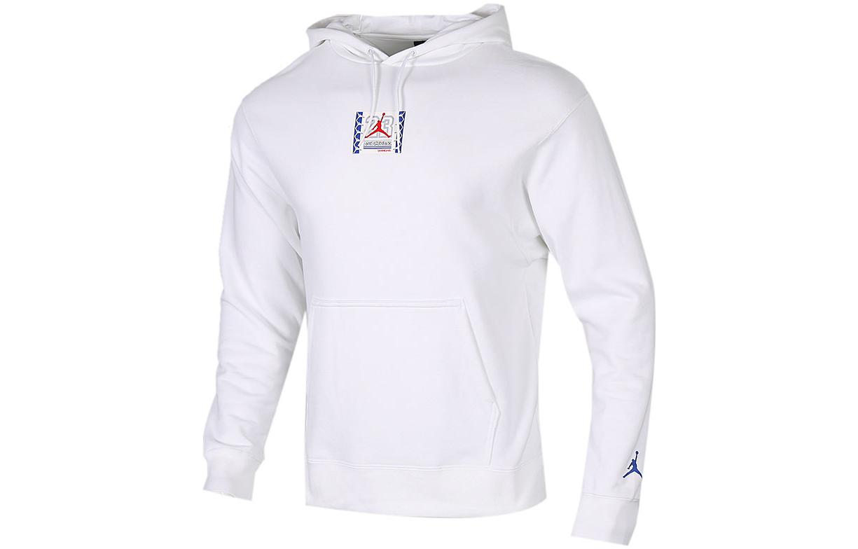 Jordan Logo Hoodie White CW8619-100
