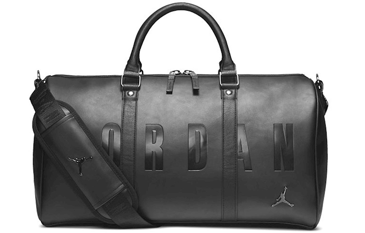Jordan Logo Large Capacity PVC Gym Basketball Travel Bag Black Unisex HA6466-011